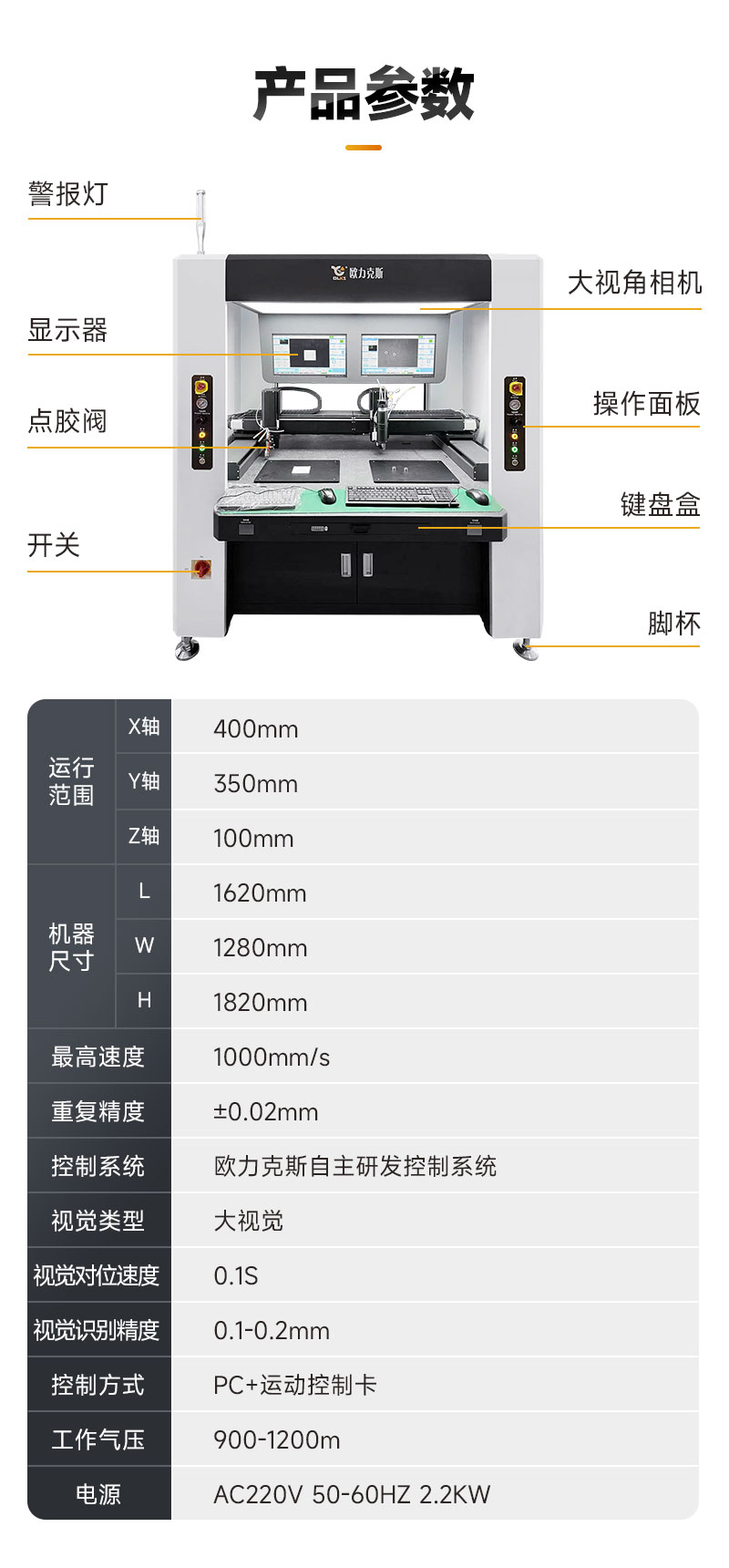 雙頭雙工位大視角視覺點(diǎn)膠機(jī)4